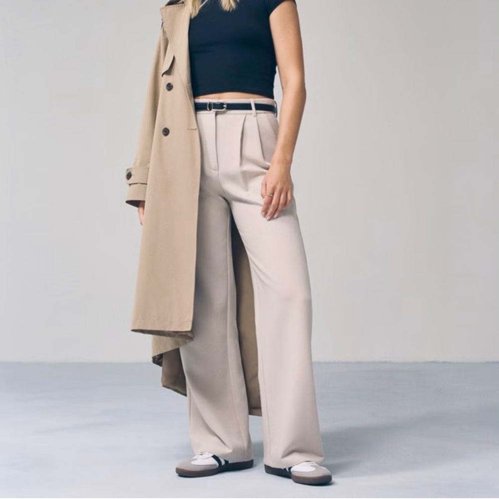 Abercrombie Curve Love Sloane Wide Leg Pant